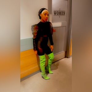 Black One Piece, size small worn one time. Fits perfect!